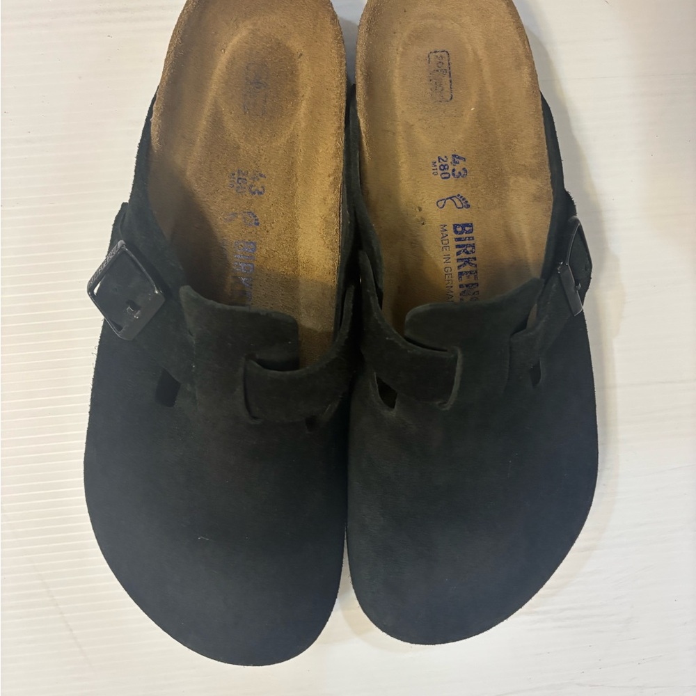 Birkenstock Boston, black men's sandals, size 10 - Picture 4 of 9